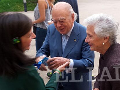 Jordi Pujol i Marta Ferrusola voten en les eleccions catalanes del passat 27-S.