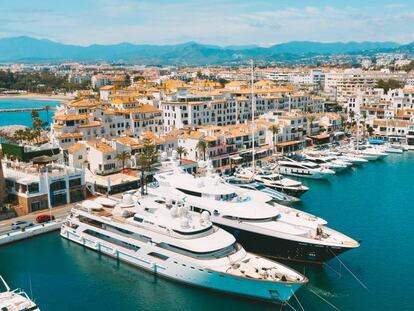 Puerto Banús en Marbella, en la Costa del Sol.