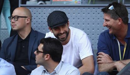 Piqué, esta semana durante un partido en la Caja Mágica.