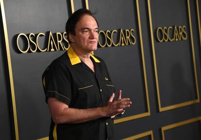 Quentin Tarantino en la comida de nominados de los Oscar, celebrada en enero de 2019 en Los Ángeles.