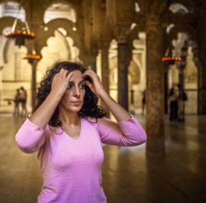 Laura Rodríguez en la Mezquita de Córdoba.