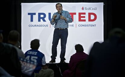 El candidato Ted Cruz es el único que ha visitado los 99 condados de Iowa.