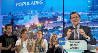 El president del Govern, Mariano Rajoy, aquest dilluns a Barcelona.