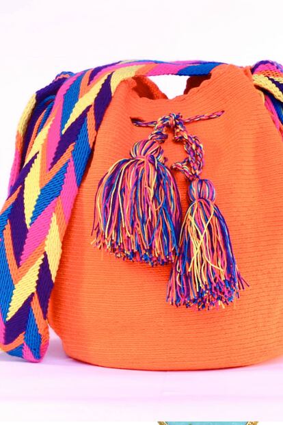 Mochila hecha por las mujeres Wayuu de Colombia, en Etsy.