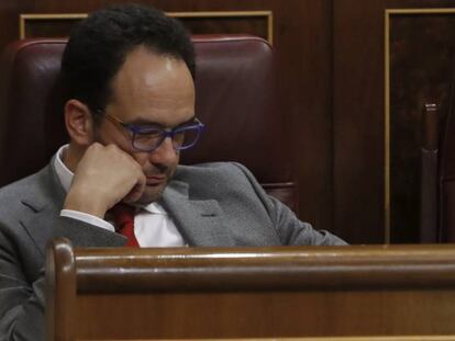 El portavoz parlamentario del PSOE, Antonio Hernando.