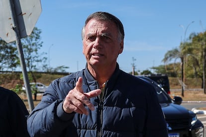 Jair Bolsonaro, a su llegada sede de la Secretaría de la Administración Penitenciaria 