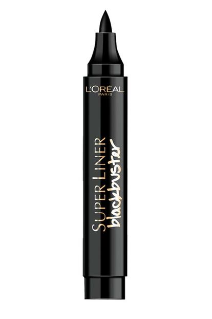 Delineador líquido 'Blackbuster' de L'Oréal. Su formato en rotulador hace que sea muy fácil aplicarlo (7 euros aproximadamente).