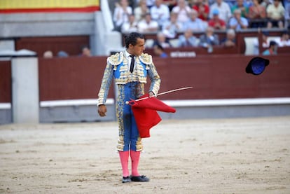 Iván Fandiño, el 27 de mayo de 2017, en la plaza de Las Ventas.
