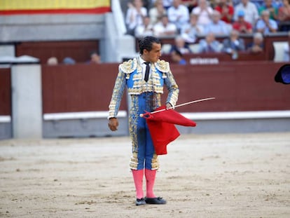 Iván Fandiño, el 27 de mayo de 2017, en la plaza de Las Ventas.