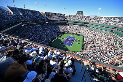 Panorámica de la pista central de Indian Wells.