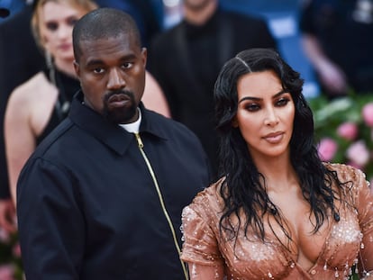 Kanye West y Kim Kardashian en la gala del Met en mayo de 2019.