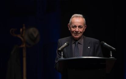 José Luis Gómez, durante su homenaje en la Abadía.