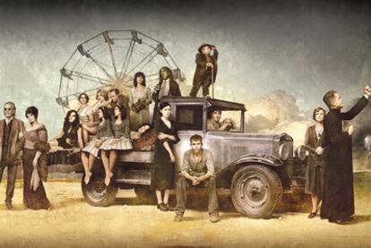 Imagen promocional de la serie <i>Carnivàle,</i> de la cadena HBO.