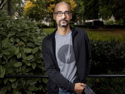 El escritor estadounidense de origen dominicano Junot Díaz, en 2013 en Nueva York.