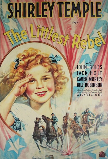 Já disparada no estrelato, Shirley Temple protagonizou quatro filme em 1935. Um deles foi 'Rebelde', dirigido por David Butler. O filme se inspirava em uma peça estreada em Nova York em 1911. Ninguém menos que Abraham Lincoln se convertia no anjo de guarda da personagem de Temple, uma criança que tenta salvar seu pai de uma condenação à morte por ajudar na fuga de uma família sulista durante a guerra civil norte-americana.