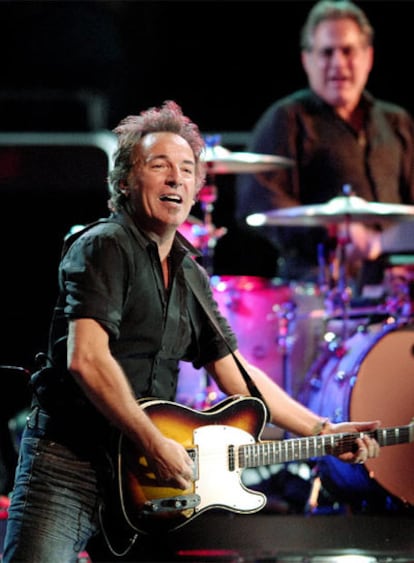 Bruce Springsteen en un concierto.