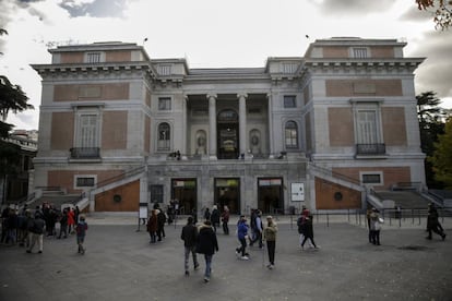 Vista del edificio del Museo del Prado, en Madrid.