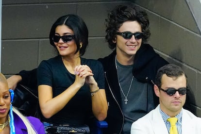 Kylie Jenner y Timothée Chalamet acudieron juntos a la final del US Open de tenis.