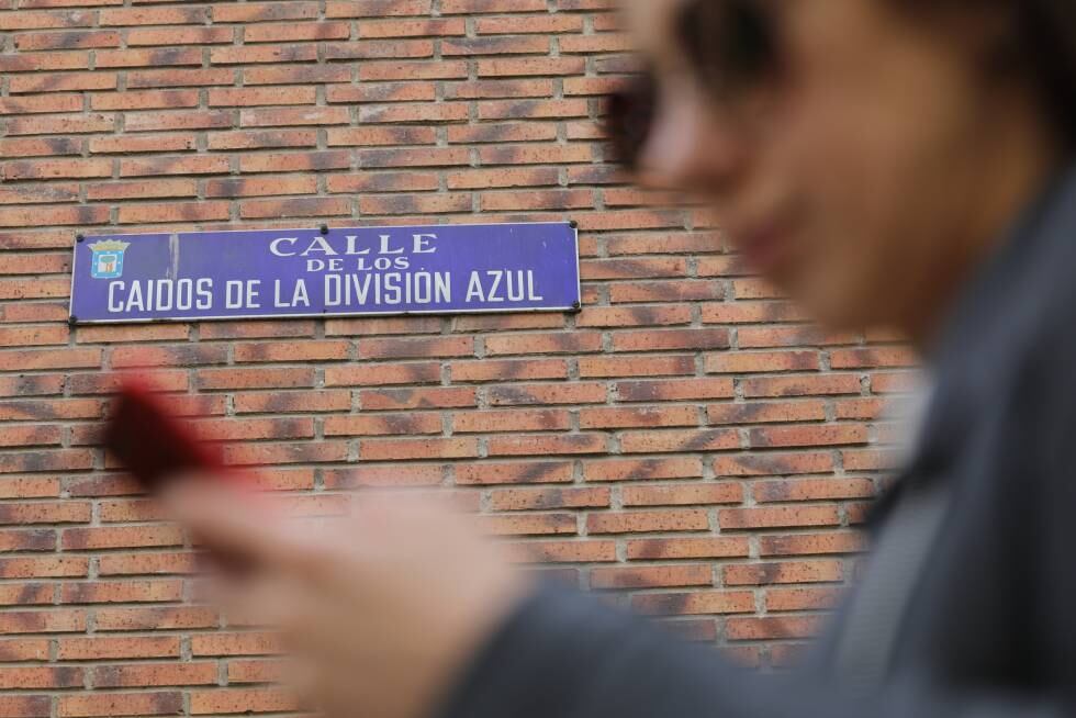 Una calle dedicada a los caídos de la División Azul.