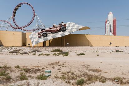 El parque temático Dubailand iba a ser el mejor del mundo, pero la crisis económica truncó sus ambiciosos planes. Sigue en construcción.