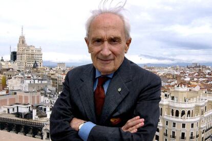 Giovanni Sartori en una visita a Madrid en 2003.