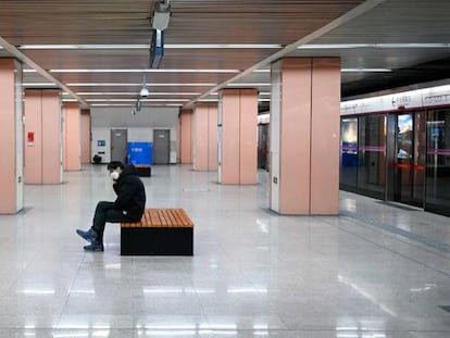 Imagen de una estación de metro en Pekín. 