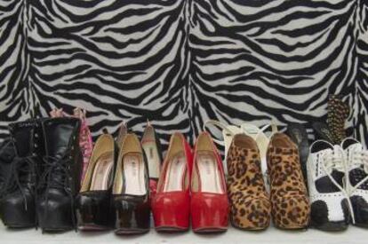 Los zapatos de Gina.