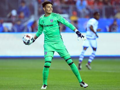 Jesse González durante un partido en 2016
