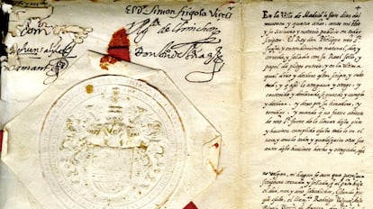 Testamento de Felipe II, dictado en 1594.