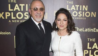 Emilio y Gloria Estefan, en Nueva York. 