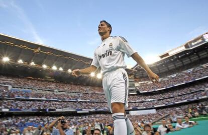 Cristiano Ronaldo, durante su presentaci&oacute;n con el Madrid.Ronaldo