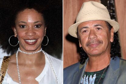 Cindy Blackman y Carlos Santana.