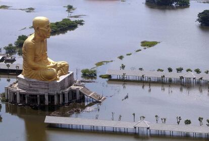Una estatua de Buda en la provincia de Ayutthaya, en Tailandia central