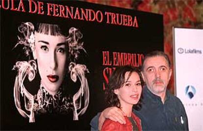 Ariadna Gil y Fernando Trueba, en la presentación de <b></b><i>El embrujo de Shanghai.</i>