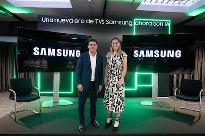 Presentación de Samsung con Olga García y Nacho Monge