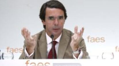 El expresidente del Gobierno y presidente de FAES (Fundaci&oacute;n para el An&aacute;lisis y los Estudios Sociales), Jos&eacute; Mar&iacute;a Aznar.