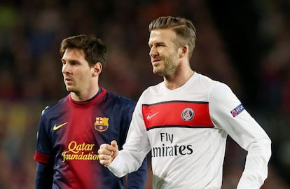 Messi y Beckham