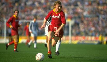 Boniek en un partido de Liga contra la Juventus en 1986.