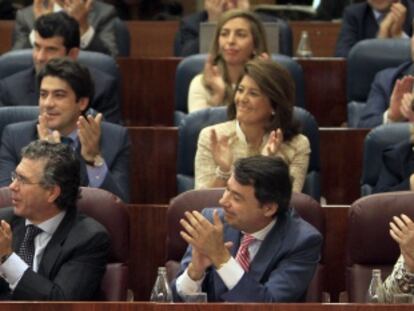 Imagen de la bancada del PP en la Asamblea de Madrid en junio de 2011, al inicio de la actual legislatura.