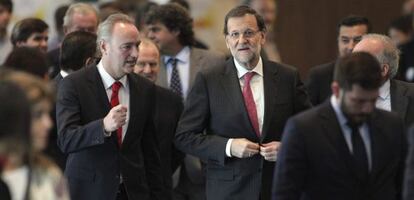 Alberto Fabra i Mariano Rajoy, el 4 de novembre passat.