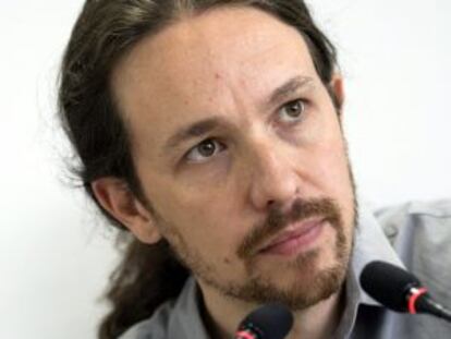 Pablo Iglesias, el lunes en Madrid.