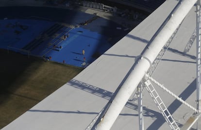 Detalle del estadio Olímpico João Havelange, situado en Río de Janeiro.