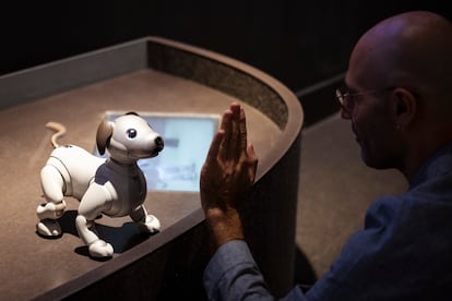 El perrito robótico de la exposición en el CCCB.