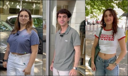 Varios estudiantes en la Universidad Complutense de Madrid, este martes.