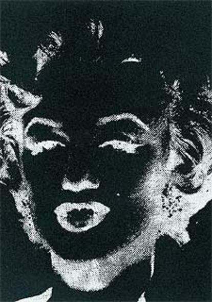 La serigrafa <i>Marilyn Monroe (reverso)</i>, de Andy Warhol (1978).