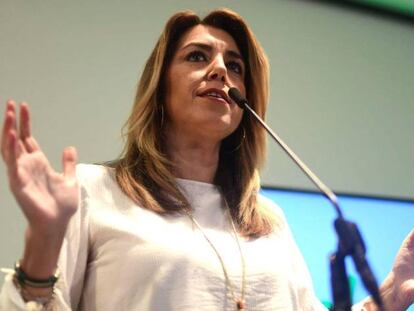 La secretaria general del PSOE de Andaluc&iacute;a, presidenta de la Junta y candidata a la reelecci&oacute;n, Susana D&iacute;az