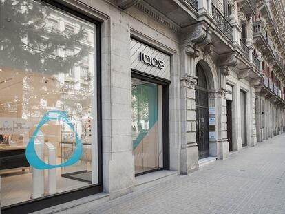 Así es la IQOS Boutique de Barcelona situada en plena Rambla de Catalunya.