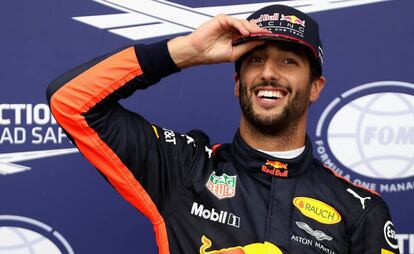 Daniel Ricciardo, en Monza, en septiembre de 2017.