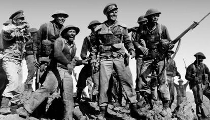 Un fotograma de 'Las rates del desert', amb Richard Burton (centre) com una d'elles.