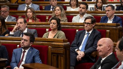 Sesión plenaria del Parlament de Catalunya, esta semana.